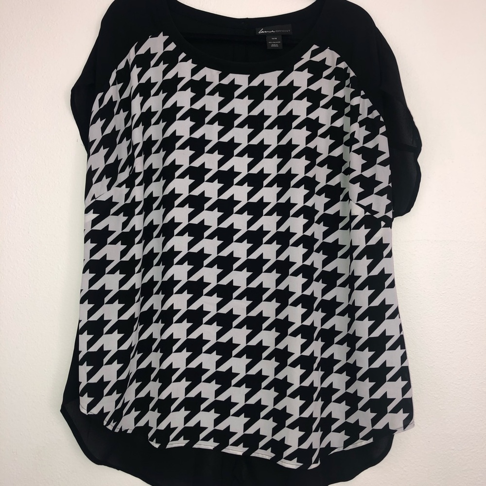 Great hounds tooth lightweight top